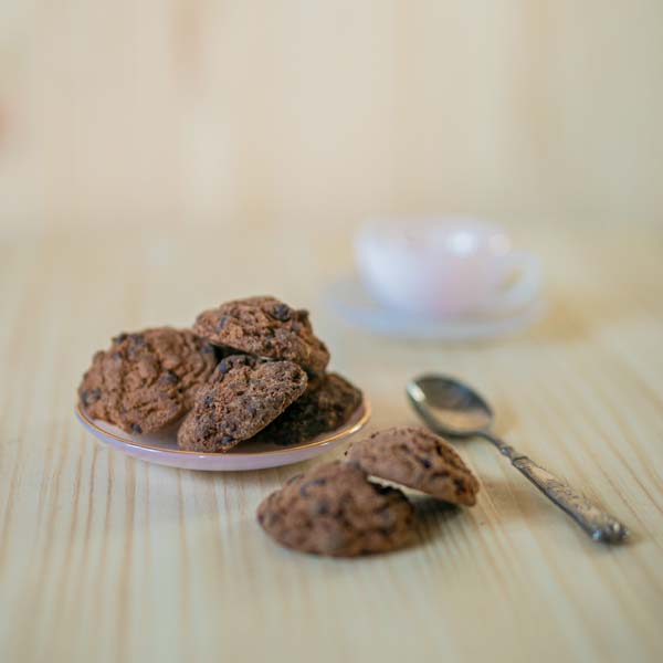 Galetes Cookies de castanya i xocolata ecològiques de proximitat del Tros d'Ordal